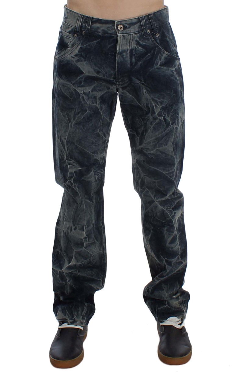 Blue Wash Cotton Regular Fit Jeans