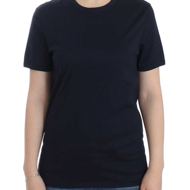 Lingerie Blue Crewneck Cotton Logo T-shirt