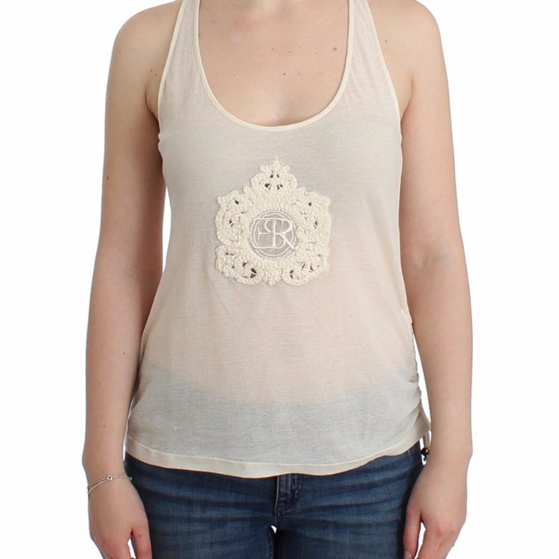 Beachwear White Tank Top Cami Blouse