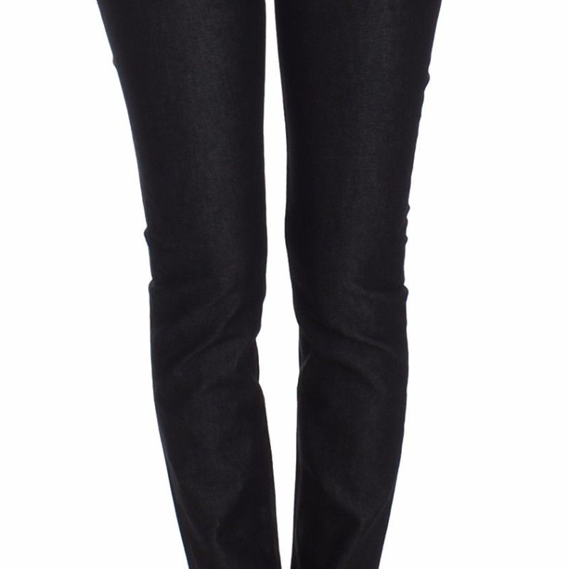 Black Slim Jeans Denim Pants Skinny Leg Stretch
