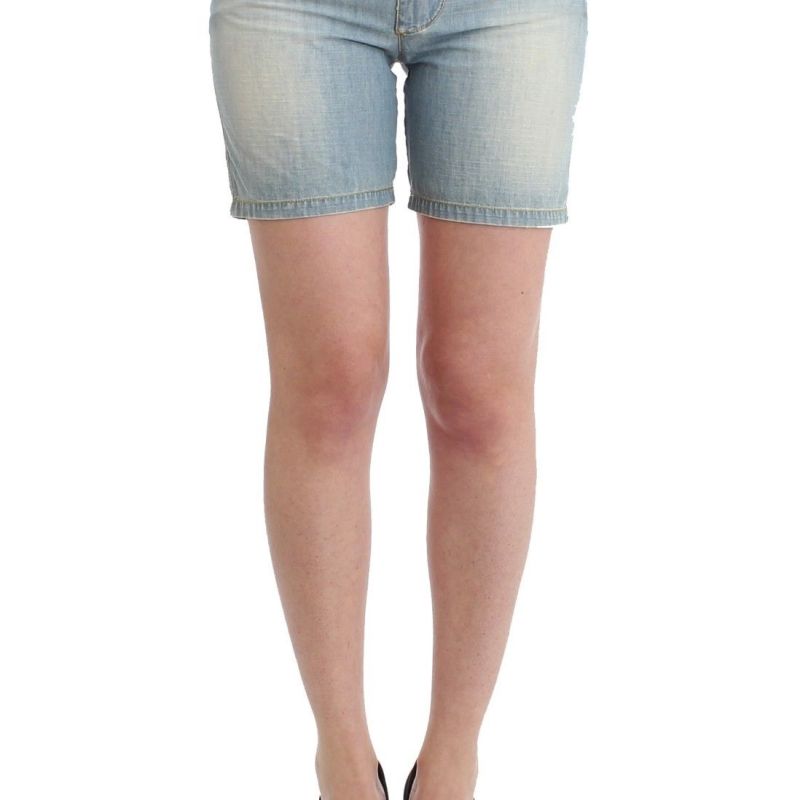 Beachwear Blue Denim City Casual Dress Shorts