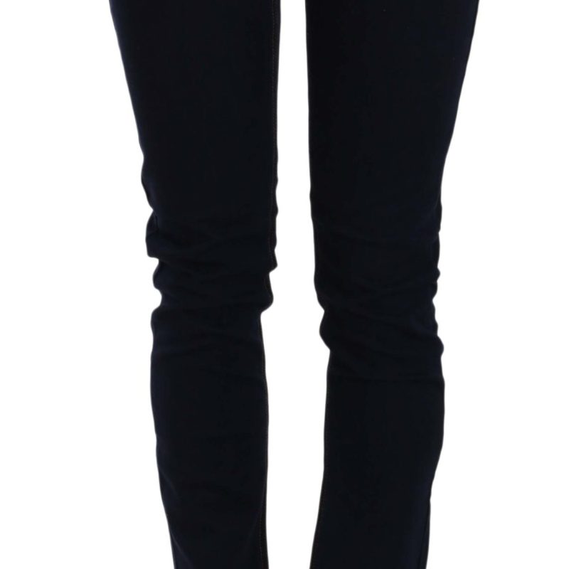 Slim Fit Stretch Cotton Denim Pants