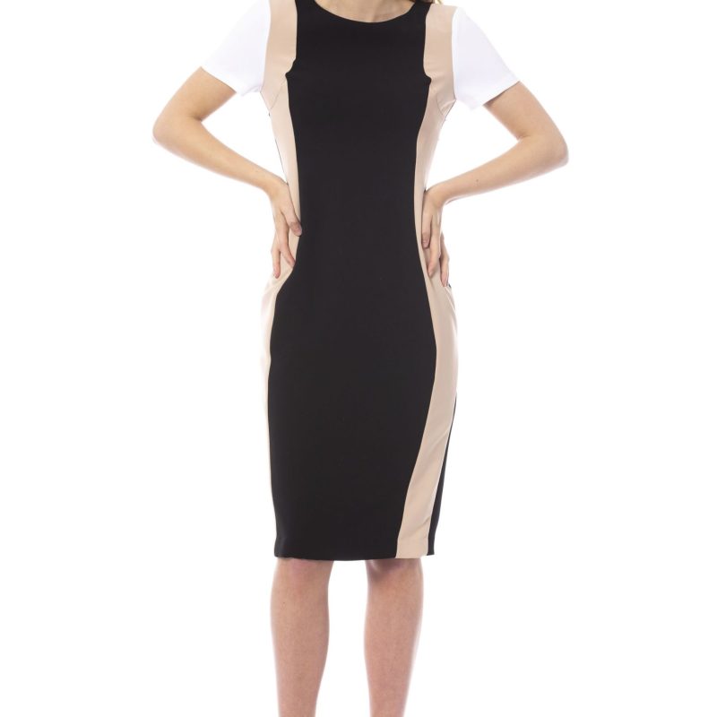 K Black- Nude- White Dress