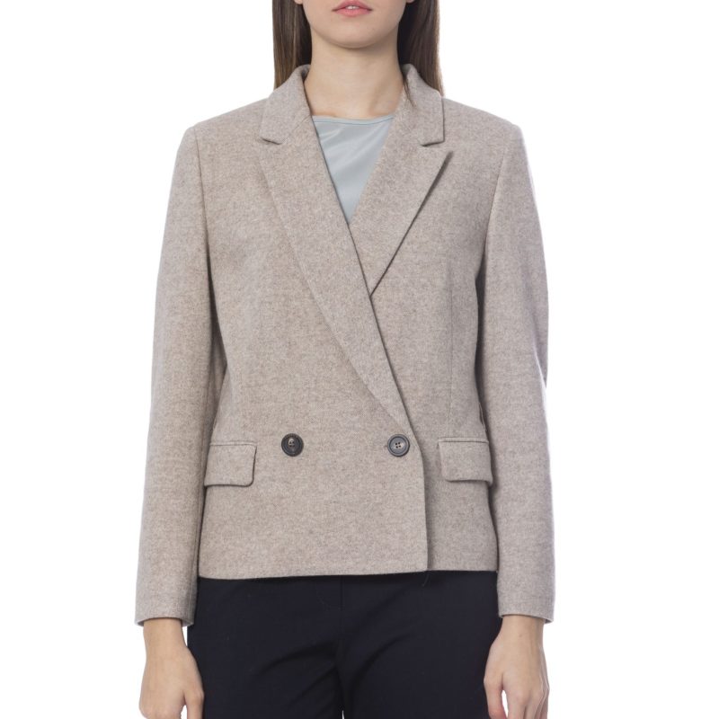 Beige Jackets & Coat