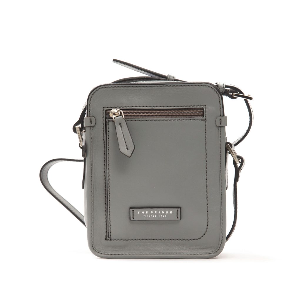 Grey The Leather Shoulder Bag