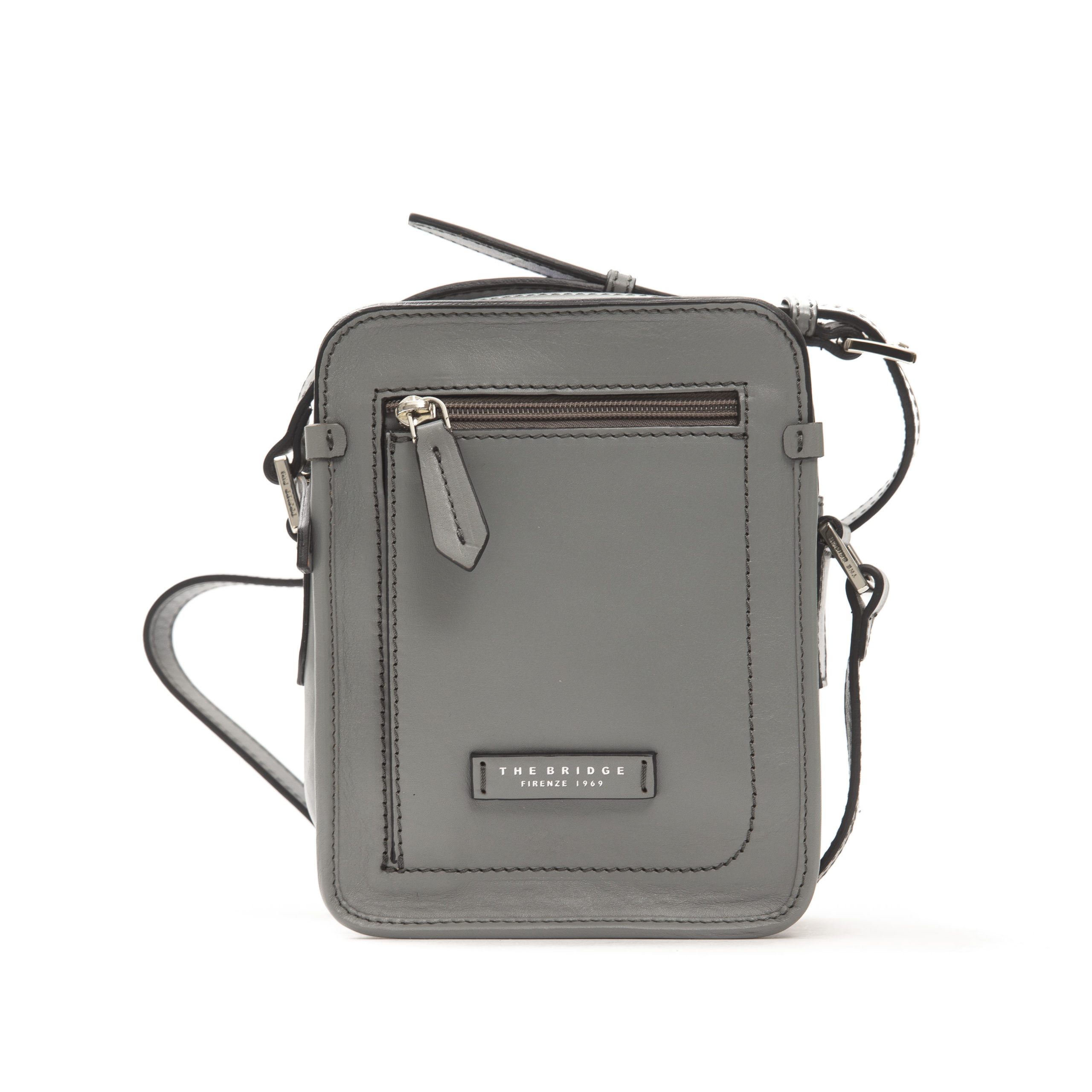 Grey The Leather Shoulder Bag