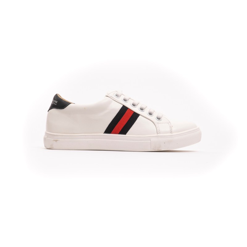White Navy Sneakers